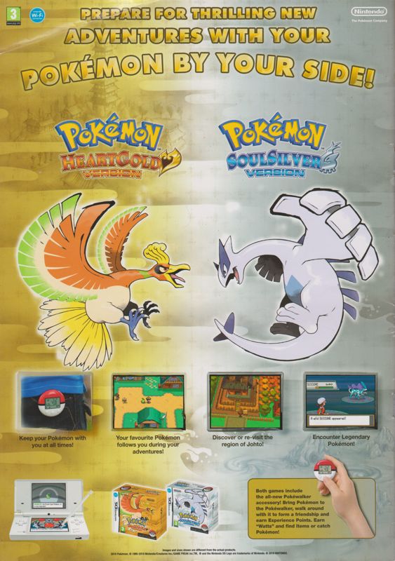 Pokémon Gold Version official promotional image - MobyGames