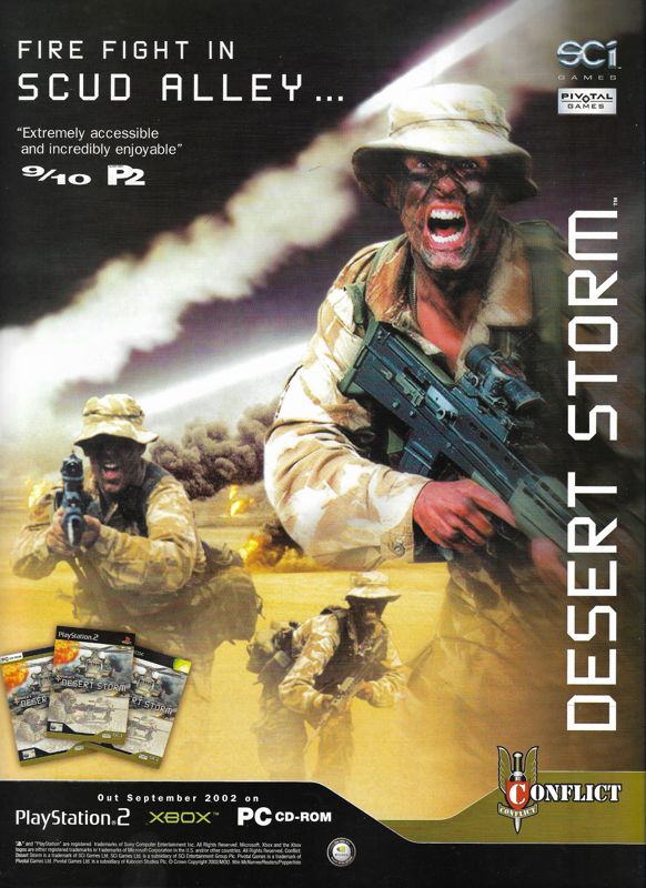 Conflict: Desert Storm Magazine Advertisement (Magazine Advertisements): FourFourTwo (United Kingdom), Season Preview 2002/03