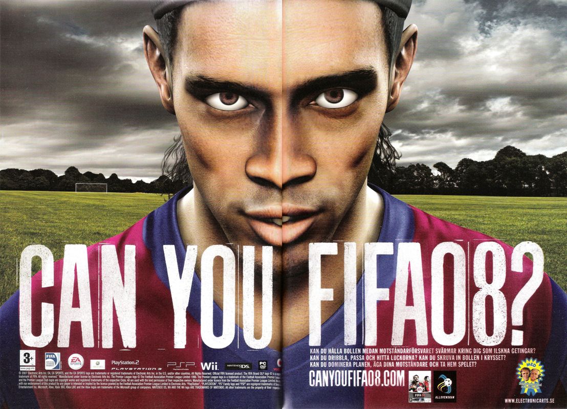 FIFA Soccer 08 Magazine Advertisement (Magazine Advertisements): Offside (Sweden), Issue 6, 2007