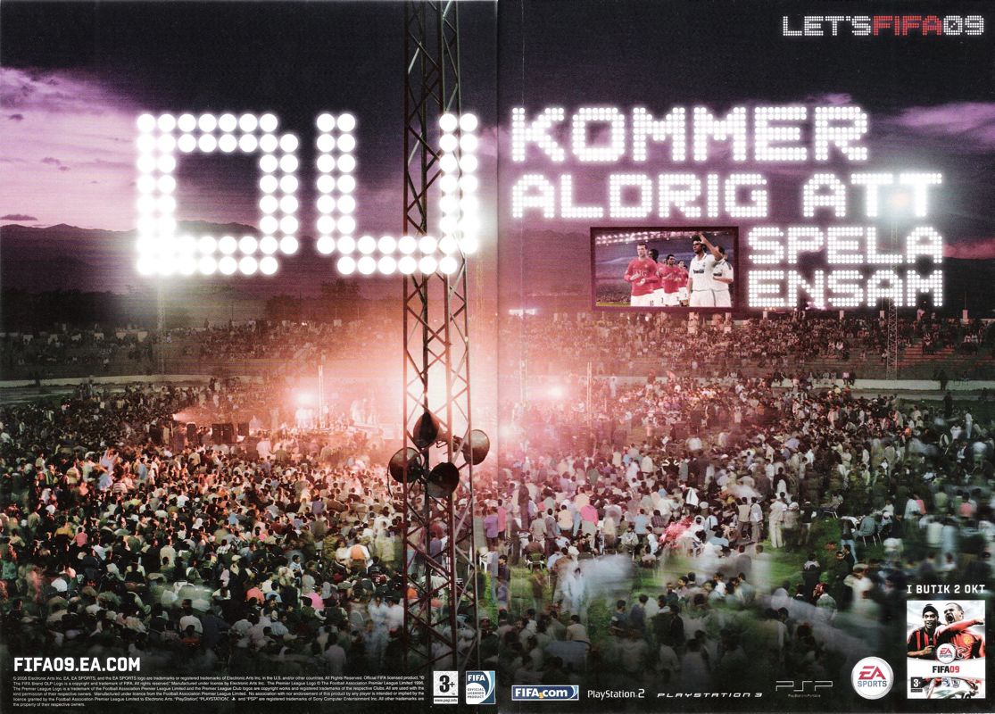 FIFA Soccer 09 Magazine Advertisement (Magazine Advertisements): Offside (Sweden), Issue 7, 2008