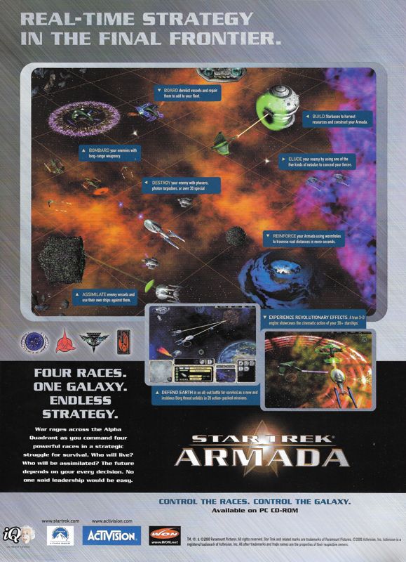 Star Trek: Armada Magazine Advertisement (Magazine Advertisements): Spel För Alla (Sweden), April 2000