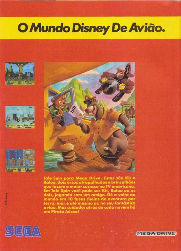 Disney's TaleSpin Magazine Advertisement (Magazine Advertisements): VideoGame (Brazil) Issue 25 (April 1993) p. 26