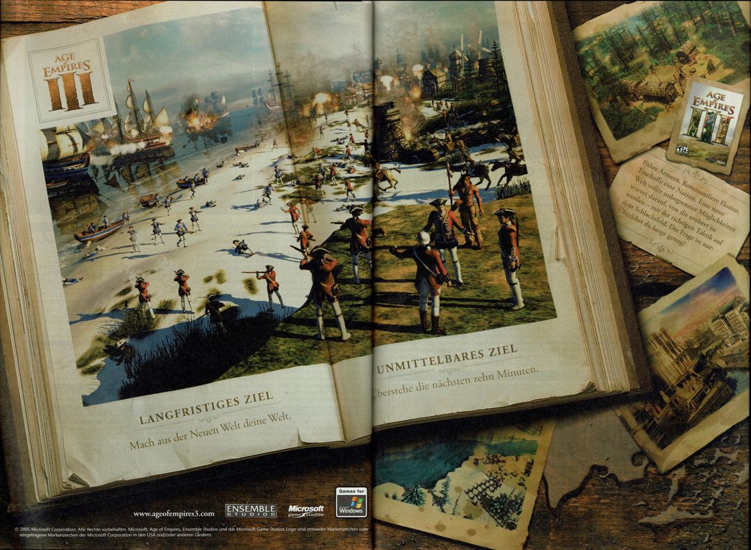 Age of Empires III Magazine Advertisement (Magazine Advertisements): PC Powerplay (Germany), Issue 11/2005