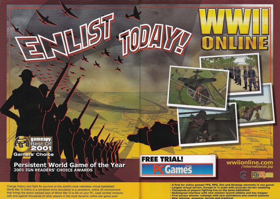 WWII Online: Blitzkrieg Magazine Advertisement (Magazine Advertisements): incite PC Games (Sweden), August/September 2002