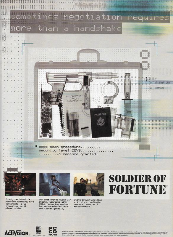 Soldier of Fortune Magazine Advertisement (Magazine Advertisements): Spel För Alla (Sweden), April 2000