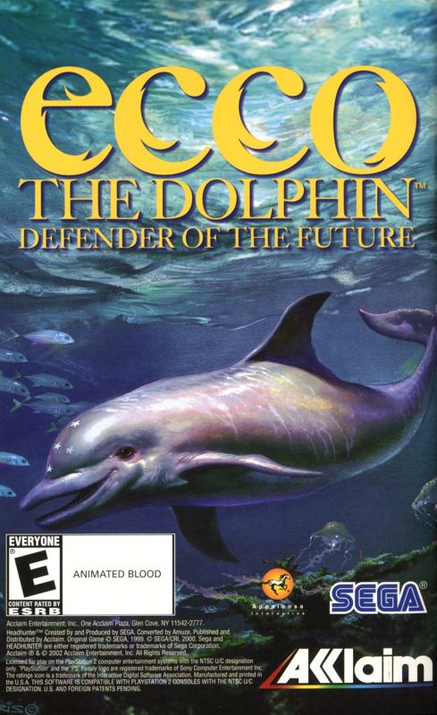 Ecco the Dolphin: Defender of the Future Manual Advertisement (Game Manual Advertisements): Game Manual ("Headhunter"), US PS2 release