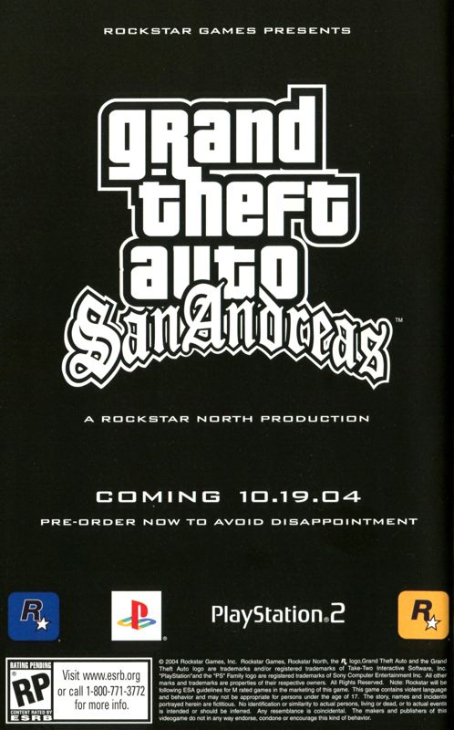 I found gta sa at a goodwill and it still has the poster. : r/ps2