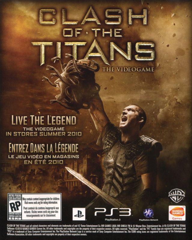 Clash of the Titans: The Videogame (Sony PlayStation 3, 2010) for sale  online