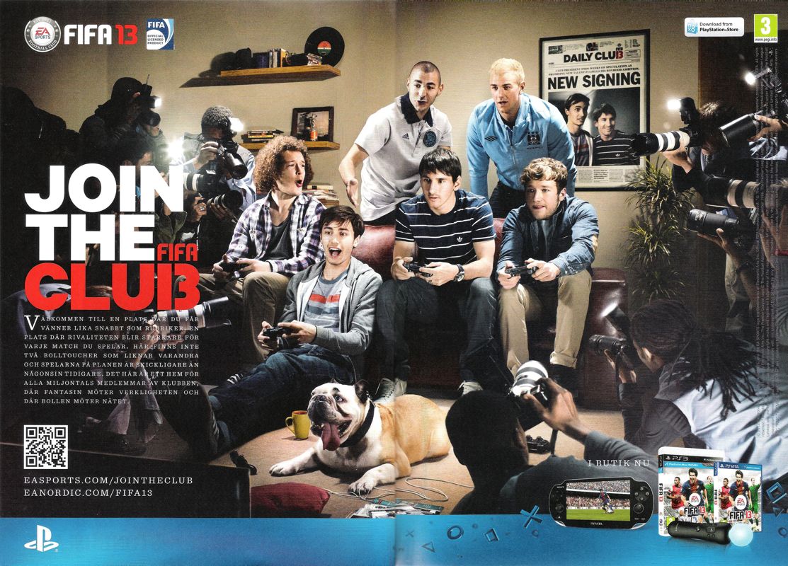 FIFA Soccer 13 Magazine Advertisement (Magazine Advertisements): Offside (Sweden), Issue 7, 2012