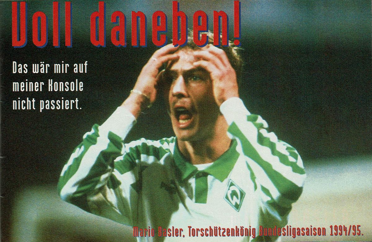 Head-On Soccer Magazine Advertisement (8 1/2" X 11" Mini-Poster/Sales Flyer): Total! (Germany), Issue 10/1995 Part 1