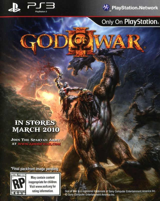 God of War III Manual Advertisement (Game Manual Advertisements): "God of War Collection" game manual, US (Greatest Hits) PS3 release Page 17