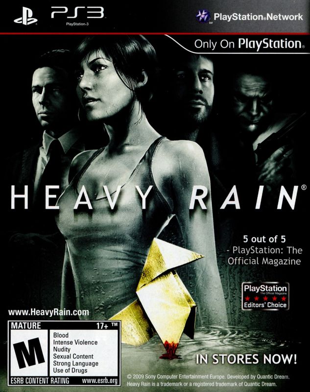 Heavy Rain Manual Advertisement (Game Manual Advertisements): God of War III game manual, US (Greatest Hits) PS3 release Page 20