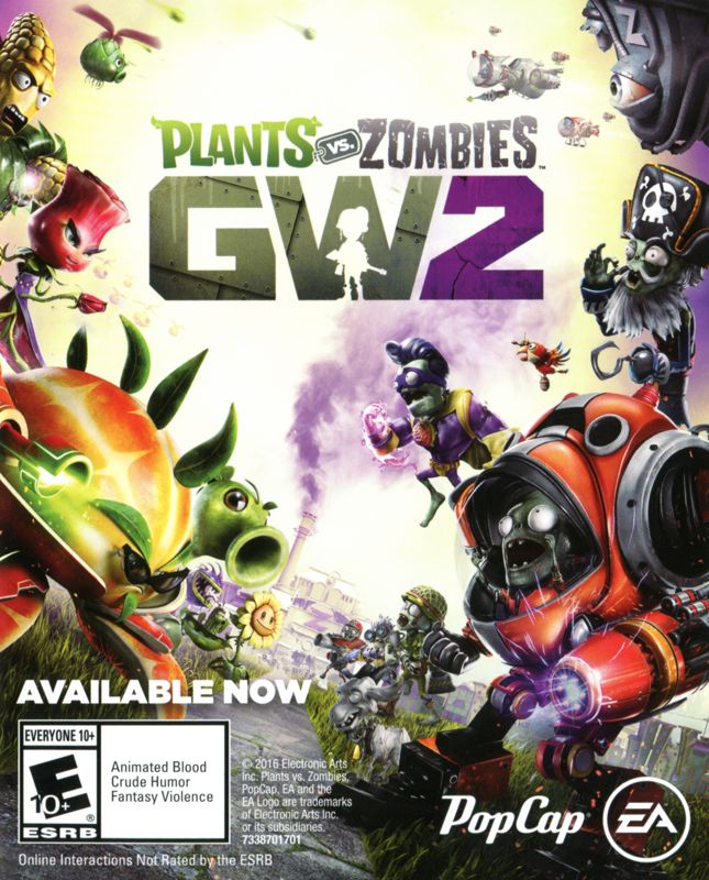 Plants vs. Zombies: GW2 Other (Pamphlet Advertisements): Pamphlet included with "Mirror's Edge: Catalyst", US PS4 release