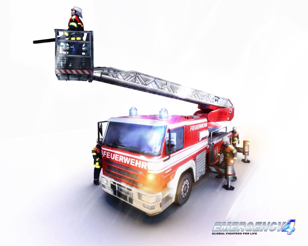 911 First Responders Wallpaper (Official Website): Drehleiter Marked as Polizeipanzer on French site