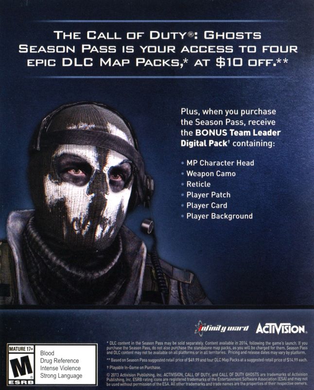 Call of Duty: Ghosts' DLC Season Pass Gets a Trailer