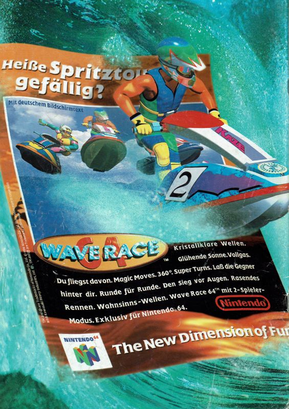 Pilotwings 64 Magazine Advertisement (Magazine Advertisements): Total! (Germany), Issue 05/1997