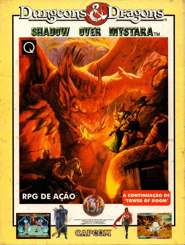 Dungeons & Dragons: Shadow Over Mystara Magazine Advertisement (Magazine Advertisements): VideoGame (Brazil) Issue 60 (April 1996) Back cover