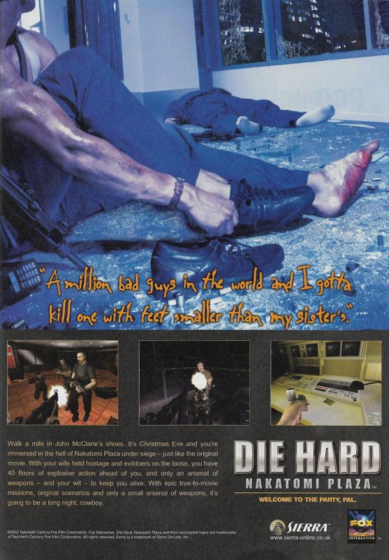Die Hard: Nakatomi Plaza Magazine Advertisement (Magazine Advertisements): PCG (Sweden), September 2002