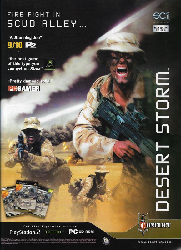 Conflict: Desert Storm Magazine Advertisement (Magazine Advertisements): PC Gamer (United Kingdom), Issue 115 (November 2002)