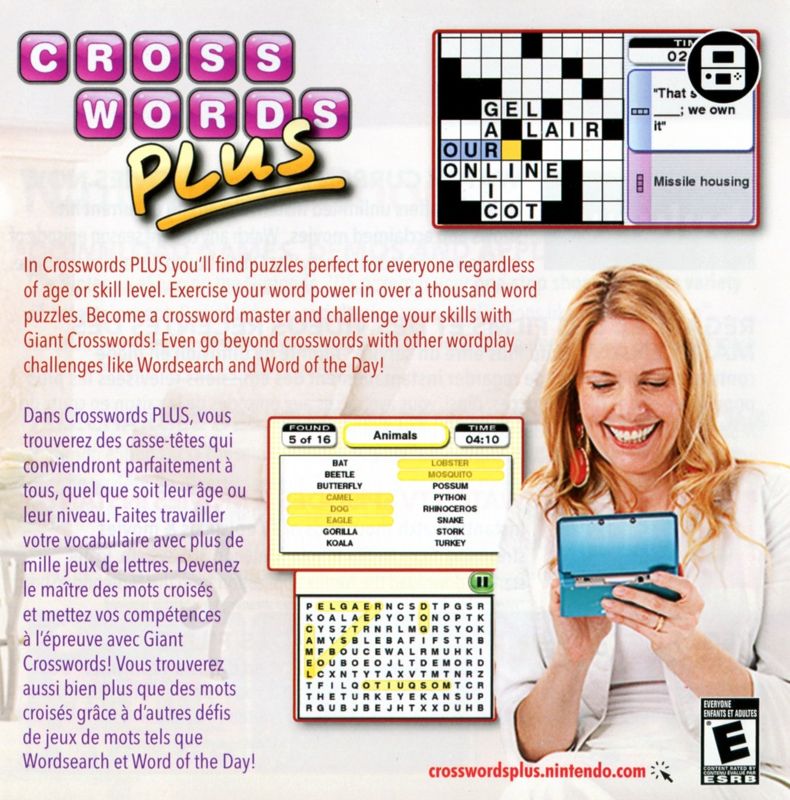 Crosswords Plus Catalogue (Catalogue Advertisements): Catalogue included with "Professor Layton and the Miracle Mask", US Nintendo 3DS release Inside