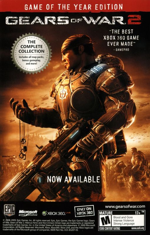 NEW Gears of War 2 The Complete Collection (XBox 360 Platinum Hits