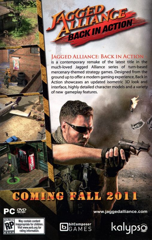 Jagged Alliance: Back in Action Other (Pamphlet Advertisements): Pamphlet included with "The First Templar", US Xbox 360 release
