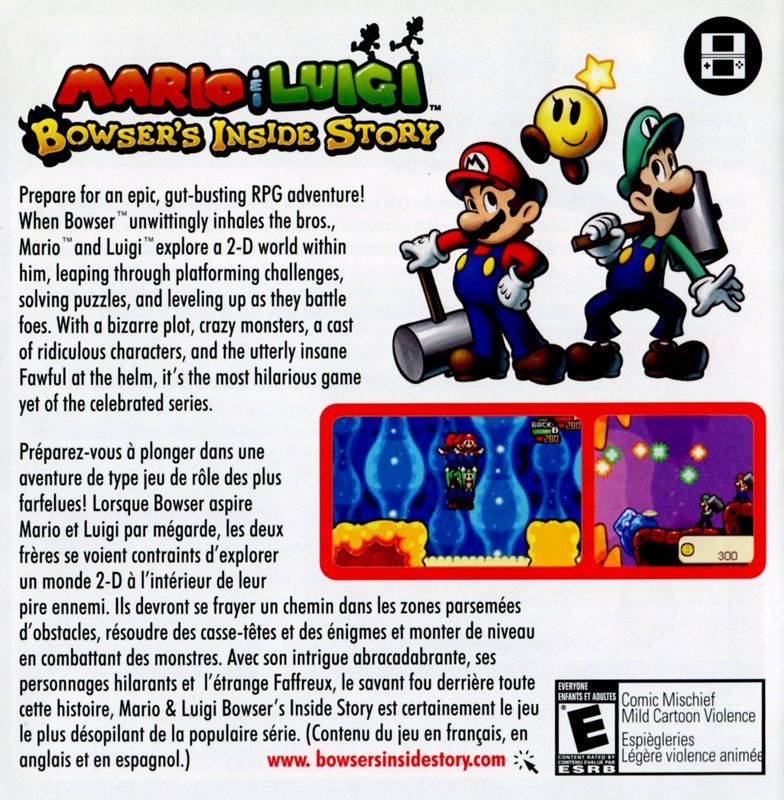 Mario & Luigi: Bowser's Inside Story Catalogue (Catalogue Advertisements): Catalogue included with "Glory of Heracles", US NDS release Inside