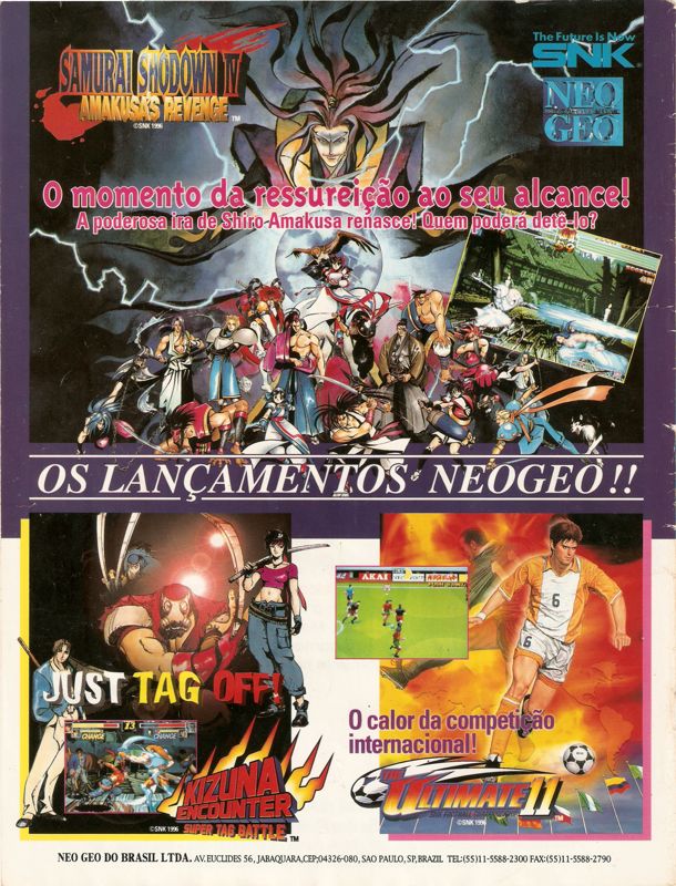 Kizuna Encounter: Super Tag Battle Magazine Advertisement (Magazine Advertisements): SuperGamePower (Brazil), Issue 36 (March 1997) Back cover