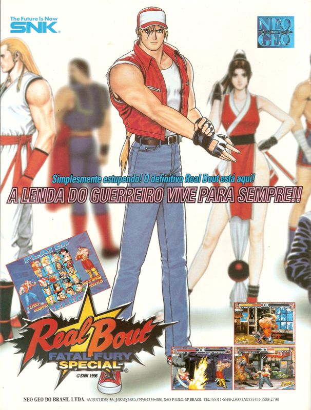 Real Bout Fatal Fury Special Screenshot (Magazine Advertisements): SuperGamePower (Brazil) Issue 37 (April 1997) Back cover