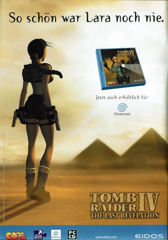 Tomb Raider: The Last Revelation Magazine Advertisement (Magazine Advertisements): Total! (Germany), Issue 05/2000