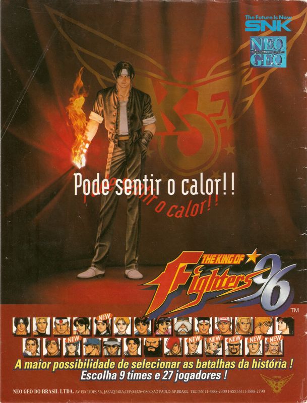 The King of Fighters '96 Magazine Advertisement (Magazine Advertisements): SuperGamePower (Brazil) Issue 32 (November 1996) Back cover