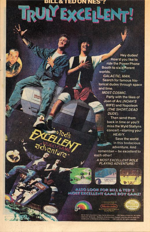 Bill and ted's excellent store video game adventure