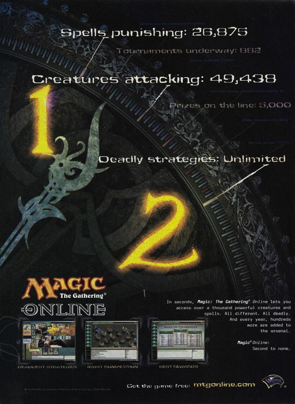 Magic: The Gathering Online Magazine Advertisement (Magazine Advertisements): PC Gamer (United States), Issue 101 (September 2002)