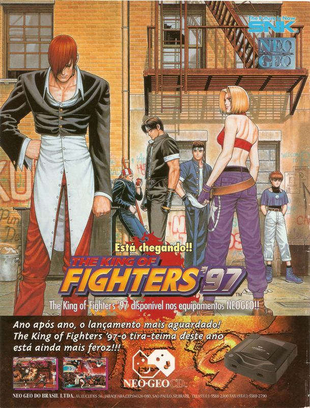 The King of Fighters '97 Magazine Advertisement (Magazine Advertisements): SuperGamePower (Brazil) Issue 41 (August 1997) Back cover