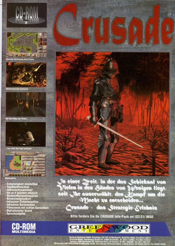 Crusade Magazine Advertisement (Magazine Advertisements): MCV 06/95 (Germany)