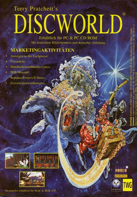 Discworld Magazine Advertisement (Magazine Advertisements): MCV 04/95 (Germany)