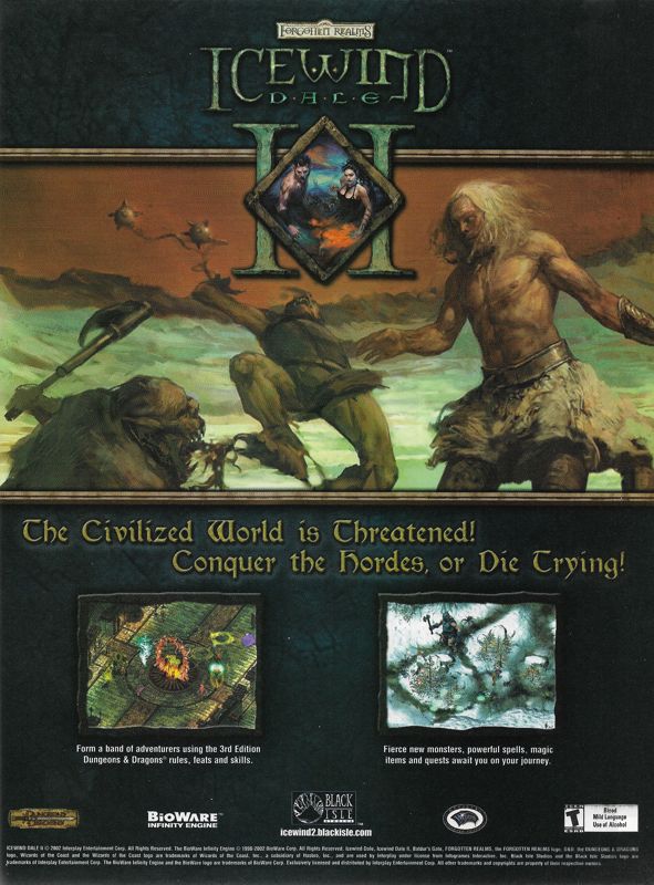 Icewind Dale II Magazine Advertisement (Magazine Advertisements): PC Gamer (United States), Issue 101 (September 2002)