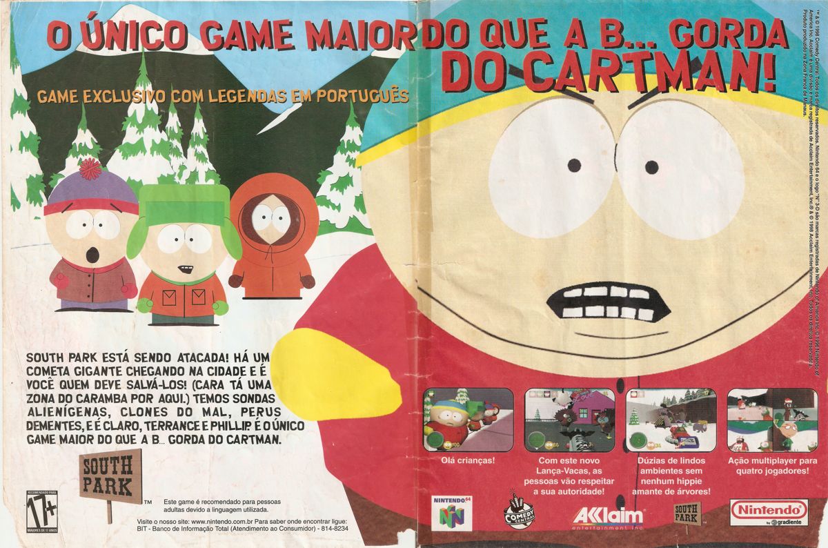 South Park Magazine Advertisement (Magazine Advertisements): SuperGamePower (Brazil), Issue 62 (May 1999)