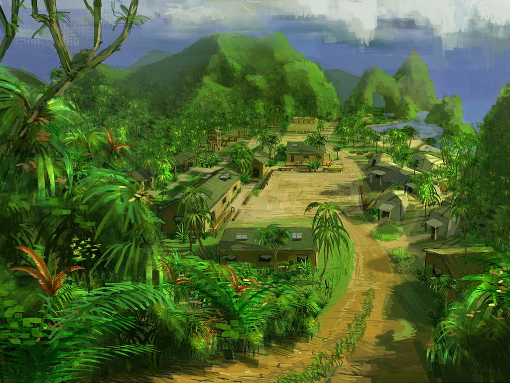 Far Cry Concept Art (Far Cry Webkit): Camp artwork