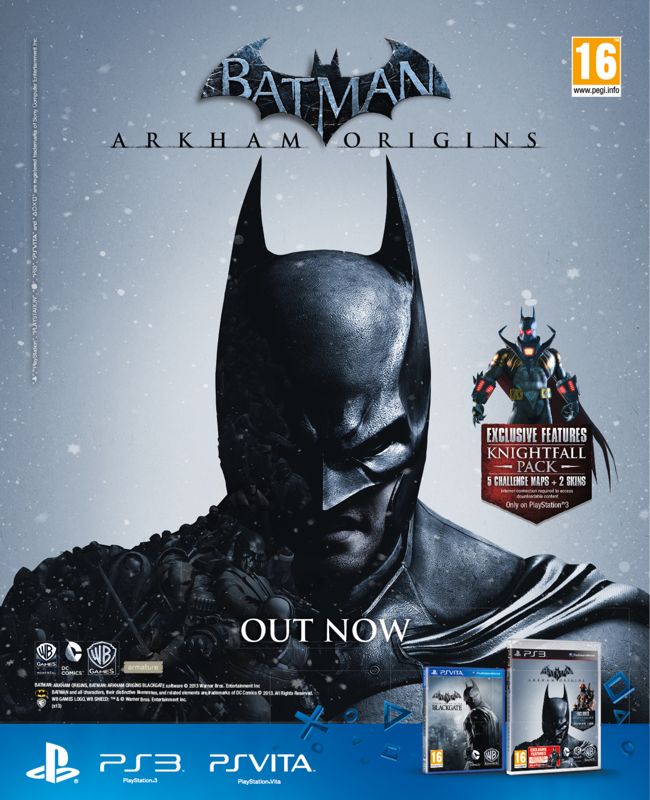 Batman: Arkham Origins - Blackgate Magazine Advertisement (Magazine Advertisements): Gamereactor (United Kingdom), Issue 8 (November 2013)