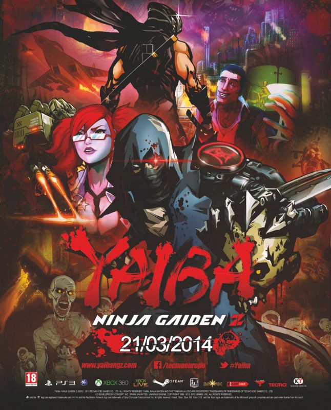 Yaiba: Ninja Gaiden Z Magazine Advertisement (Magazine Advertisements): Gamereactor (United Kingdom), Issue 9 (December 2013)