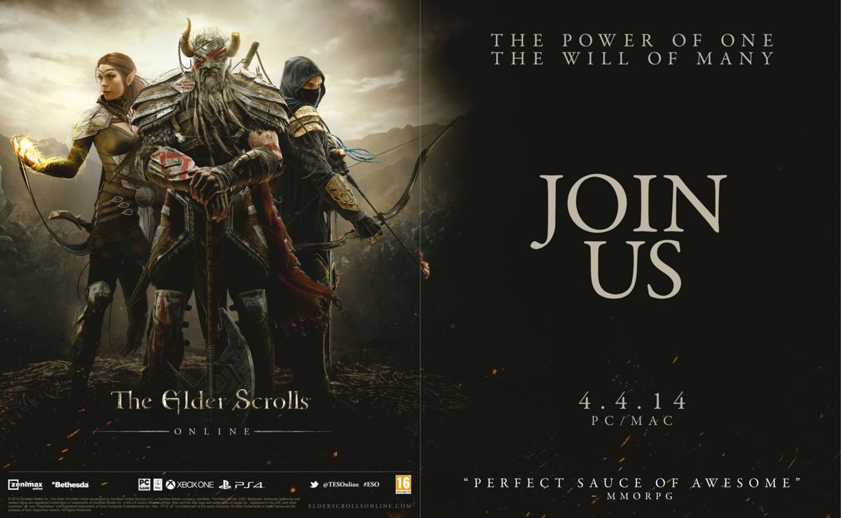 The Elder Scrolls Online Magazine Advertisement (Magazine Advertisements): Gamereactor (United Kingdom), Issue 10 (February 2014)