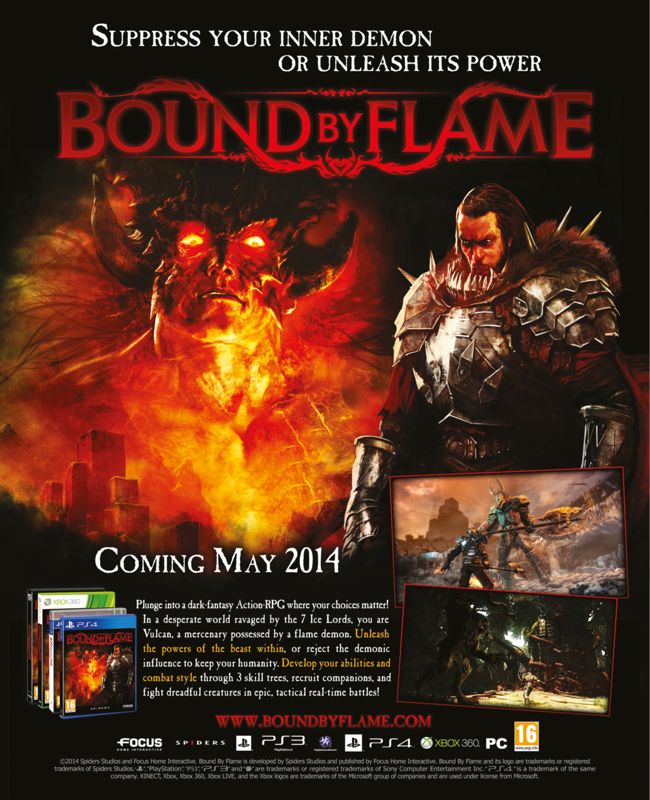 Bound by Flame Magazine Advertisement (Magazine Advertisements): Gamereactor (United Kingdom), Issue 11 (May 2014)