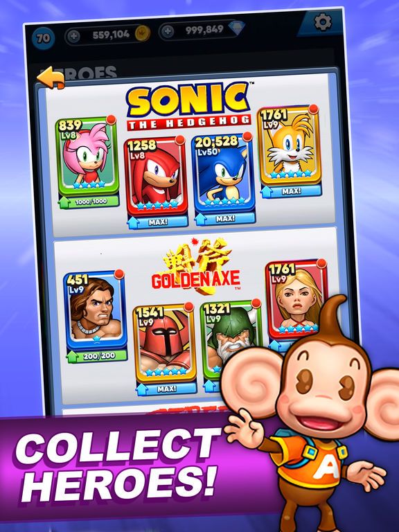 SEGA Heroes Screenshot (iTunes Store)