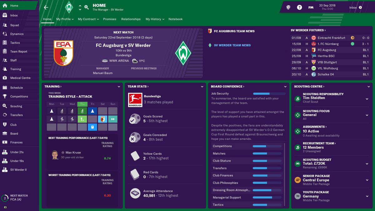 Football Manager 2019 Screenshot (Steam)