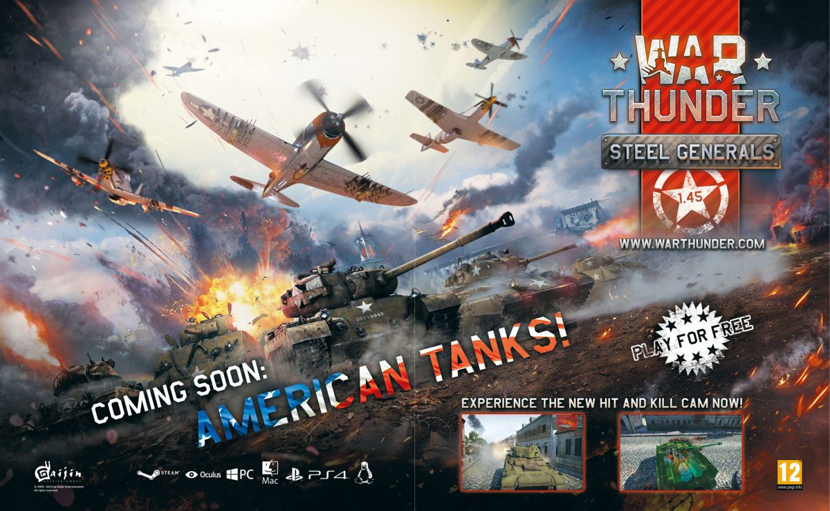 War Thunder Magazine Advertisement (Magazine Advertisements): Gamereactor (United Kingdom), Issue 16 (November 2014)