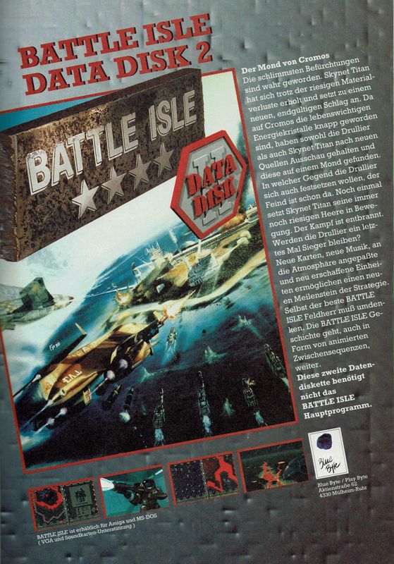 Battle Isle '93: The Moon of Chromos Magazine Advertisement (Magazine Advertisements): Amiga Joker (Germany), Issue 04/1993