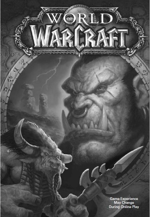 World of WarCraft Other (Artwork from the game's electronic manual): Pre-installation monochrome title page