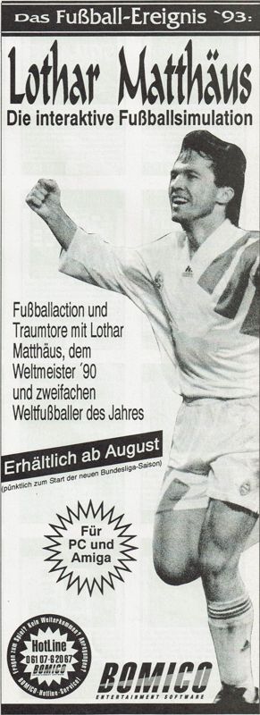 European Champions Magazine Advertisement (Magazine Advertisements): Amiga Joker (Germany), Issue 07/1993
