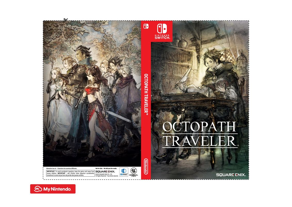Octopath Traveler Other (Alternate Keep Case Cover Set - My Nintendo (2018-07-18)): Cyrus (The Scholar)